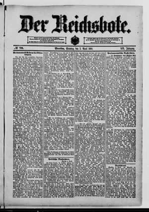 Der Reichsbote on Apr 5, 1891
