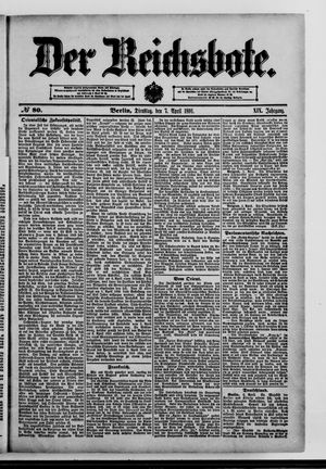 Der Reichsbote vom 07.04.1891