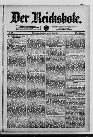 Der Reichsbote on Apr 11, 1891