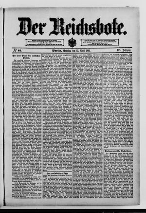 Der Reichsbote vom 12.04.1891