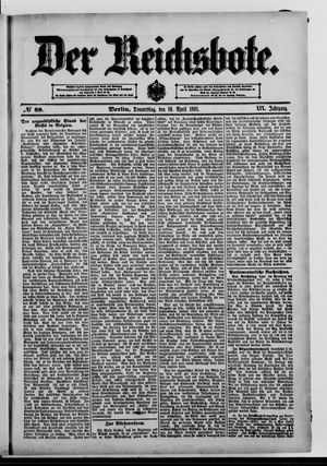 Der Reichsbote vom 16.04.1891