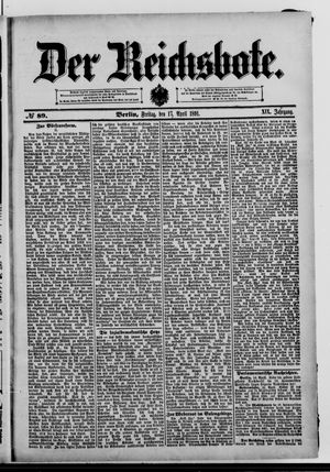 Der Reichsbote vom 17.04.1891