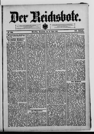 Der Reichsbote vom 18.04.1891