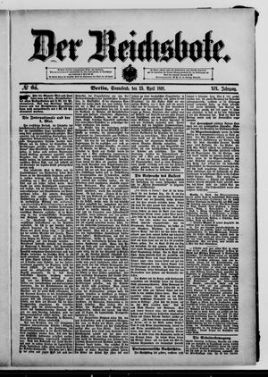 Der Reichsbote on Apr 25, 1891