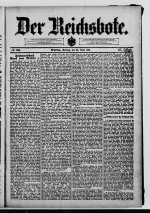 Der Reichsbote on Apr 26, 1891
