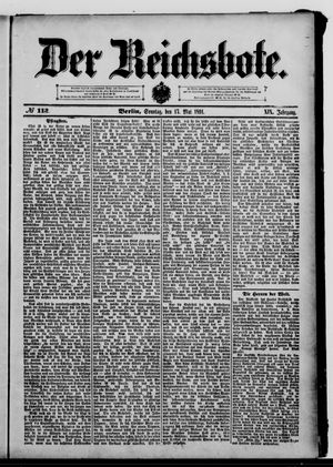 Der Reichsbote vom 17.05.1891