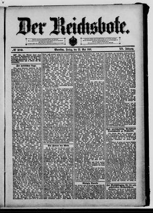 Der Reichsbote on May 22, 1891