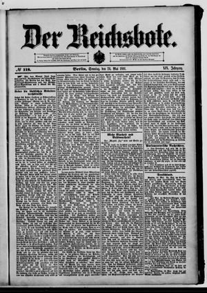 Der Reichsbote vom 24.05.1891