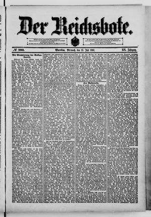 Der Reichsbote vom 15.07.1891
