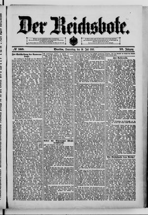 Der Reichsbote vom 16.07.1891