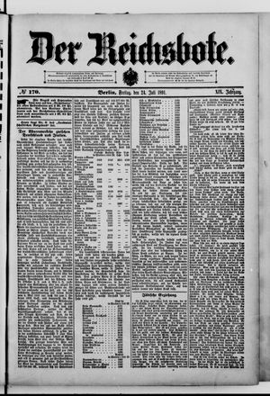 Der Reichsbote vom 24.07.1891