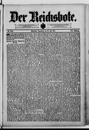 Der Reichsbote vom 25.07.1891
