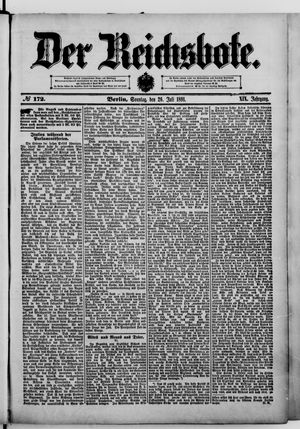 Der Reichsbote vom 26.07.1891