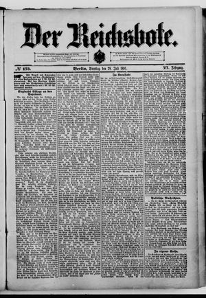Der Reichsbote vom 28.07.1891