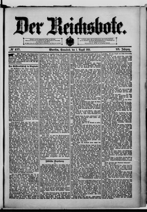 Der Reichsbote vom 01.08.1891