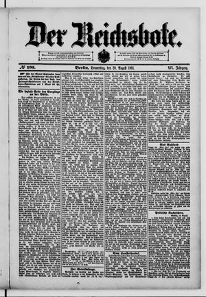 Der Reichsbote vom 20.08.1891