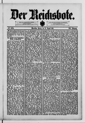 Der Reichsbote vom 21.08.1891