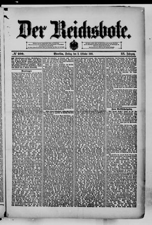 Der Reichsbote vom 02.10.1891