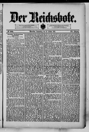 Der Reichsbote vom 15.10.1891