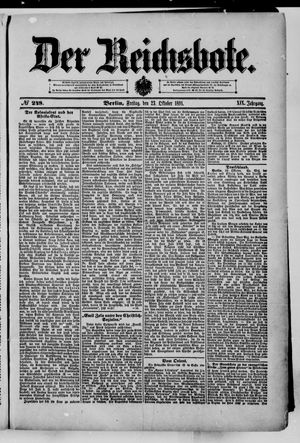 Der Reichsbote vom 23.10.1891