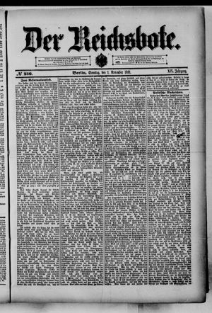 Der Reichsbote vom 01.11.1891