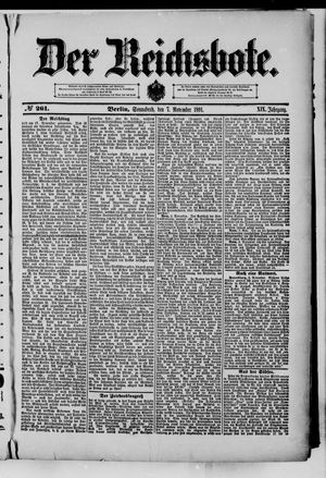 Der Reichsbote vom 07.11.1891