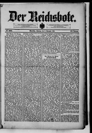 Der Reichsbote vom 08.11.1891