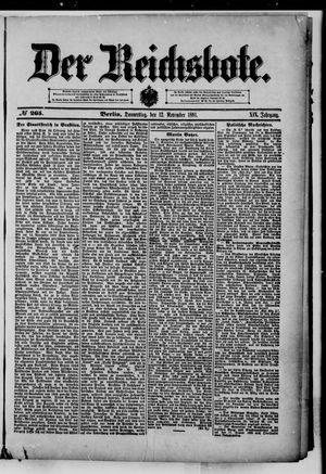 Der Reichsbote vom 12.11.1891