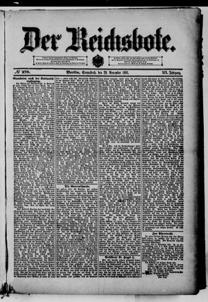 Der Reichsbote on Nov 28, 1891