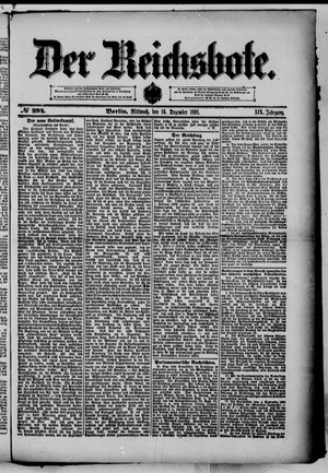 Der Reichsbote vom 16.12.1891