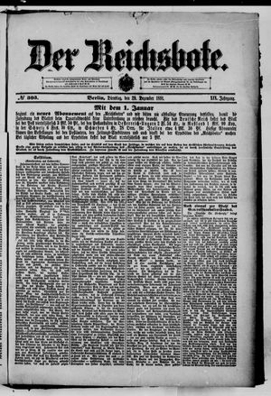Der Reichsbote vom 29.12.1891