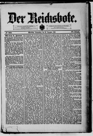 Der Reichsbote vom 31.12.1891