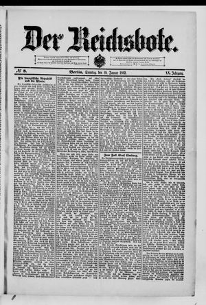 Der Reichsbote on Jan 10, 1892