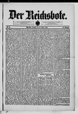 Der Reichsbote on Jan 12, 1892