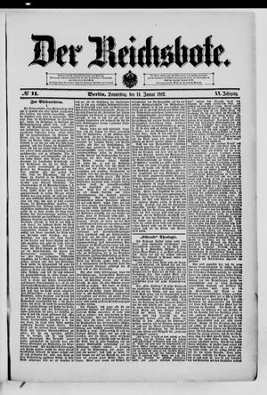 Der Reichsbote vom 14.01.1892