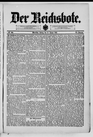 Der Reichsbote on Jan 15, 1892