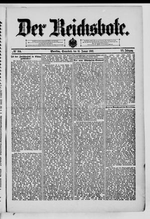 Der Reichsbote on Jan 16, 1892