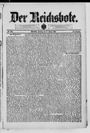 Der Reichsbote on Jan 17, 1892