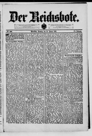 Der Reichsbote vom 24.01.1892