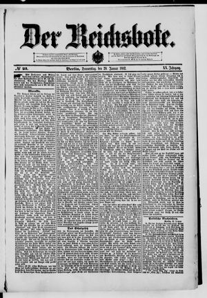 Der Reichsbote on Jan 28, 1892