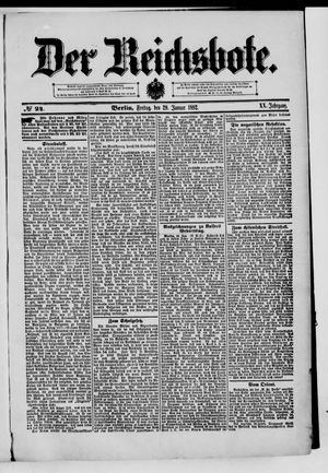 Der Reichsbote vom 29.01.1892