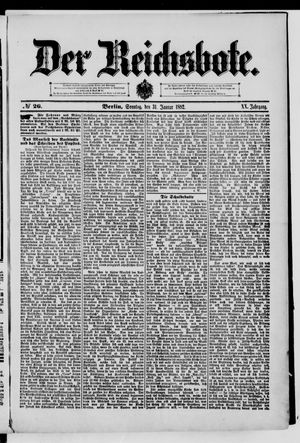 Der Reichsbote vom 31.01.1892