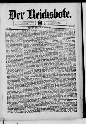 Der Reichsbote vom 12.02.1892