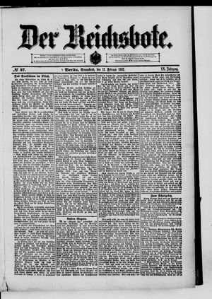 Der Reichsbote on Feb 13, 1892