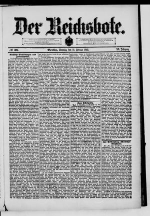 Der Reichsbote vom 14.02.1892