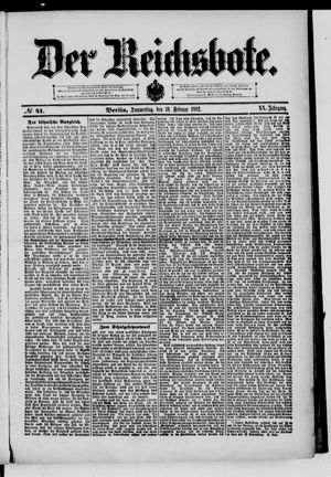 Der Reichsbote vom 18.02.1892