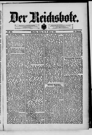 Der Reichsbote on Feb 19, 1892