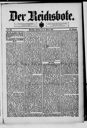 Der Reichsbote on Feb 21, 1892