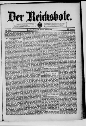 Der Reichsbote vom 27.02.1892