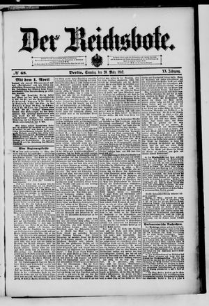 Der Reichsbote on Mar 20, 1892